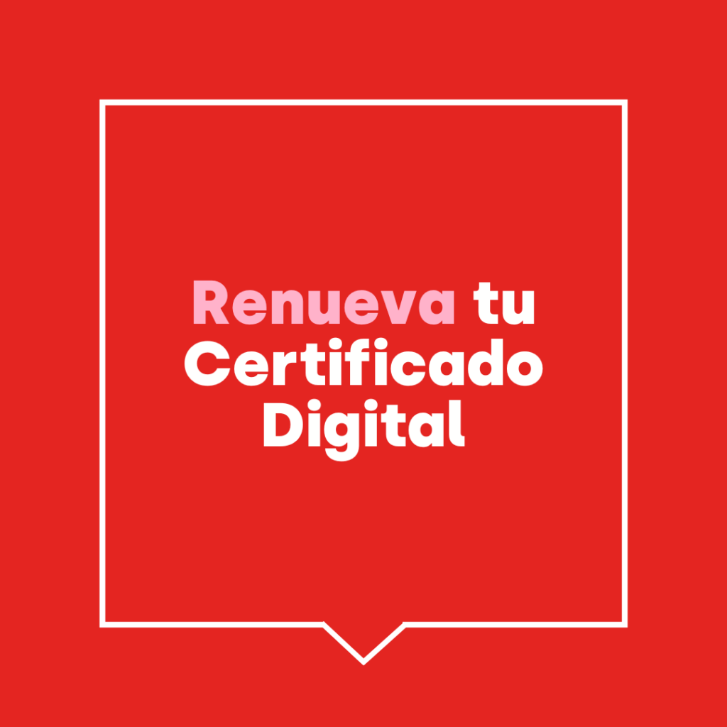 Renovar el Certificado Digital de persona física